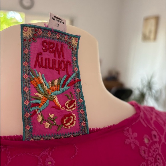 Johnny was Olympic patchwork dress size large - Picture 5 of 5